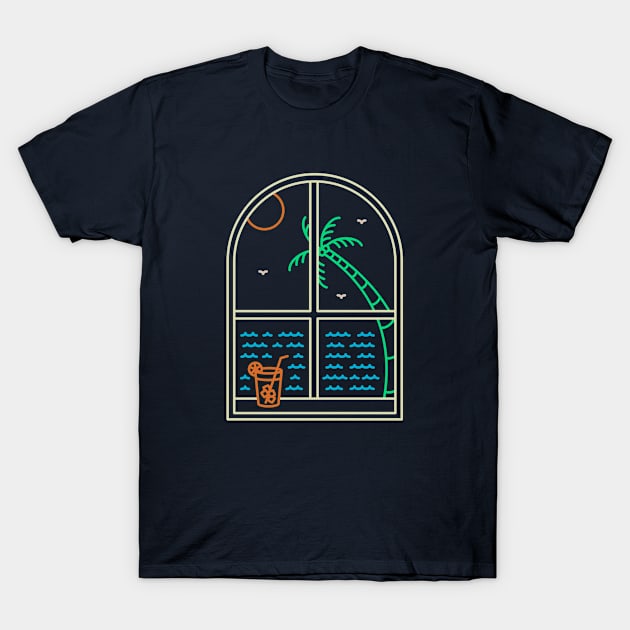 Summer Window T-Shirt by VEKTORKITA